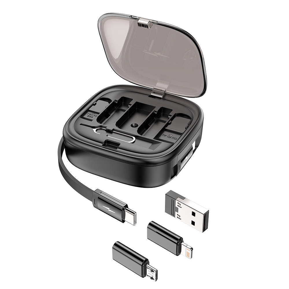 Kit con adaptador y cable para viajeros