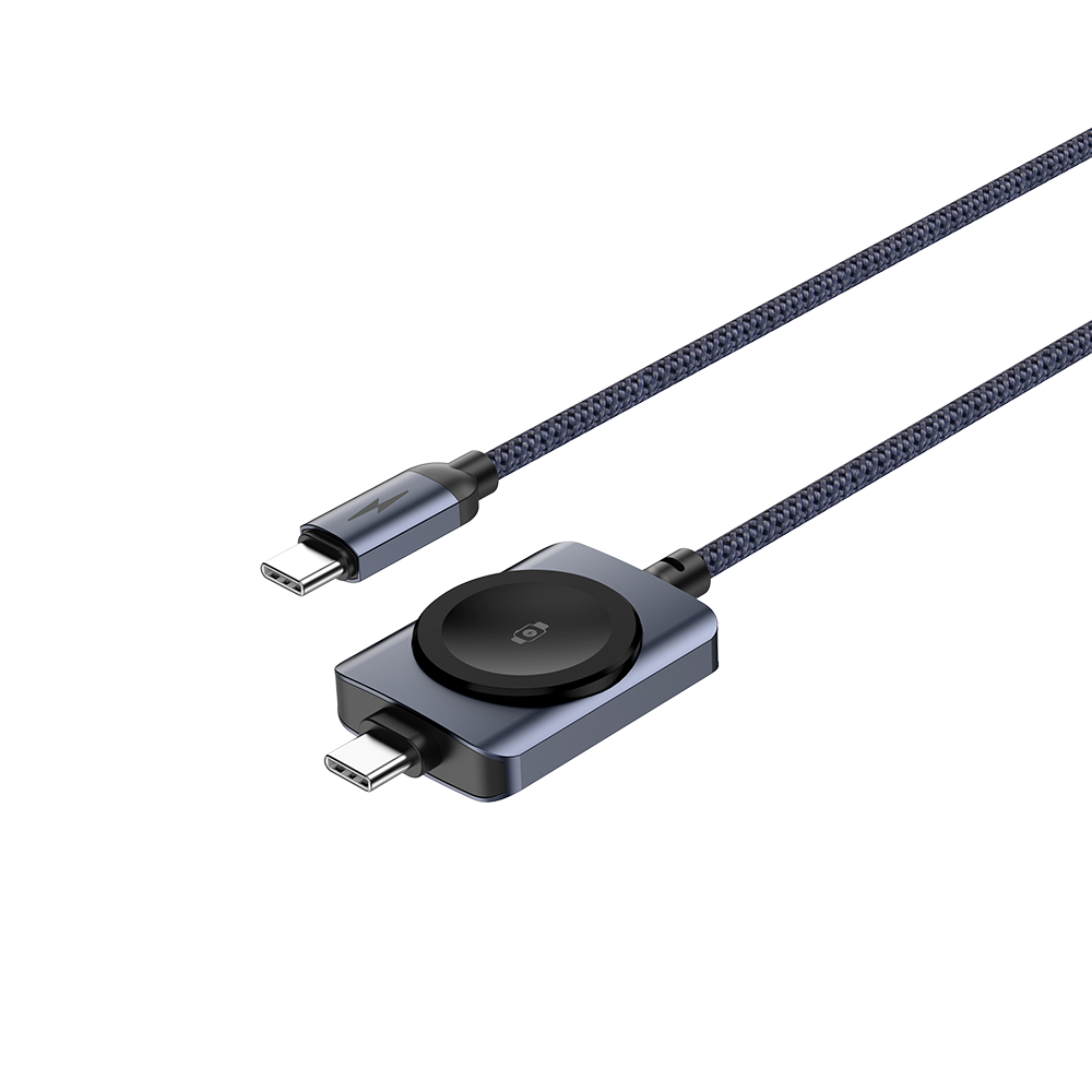 Watkey+ Cable (USB-C) 100W con Cargador Magnético para Apple Watch